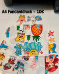 Fondantdruck nach Wunsch– Essbarer Tortenaufleger A4 mit eigenem Foto