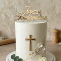 Cake Topper – Zur Konfirmation mit Kreuz