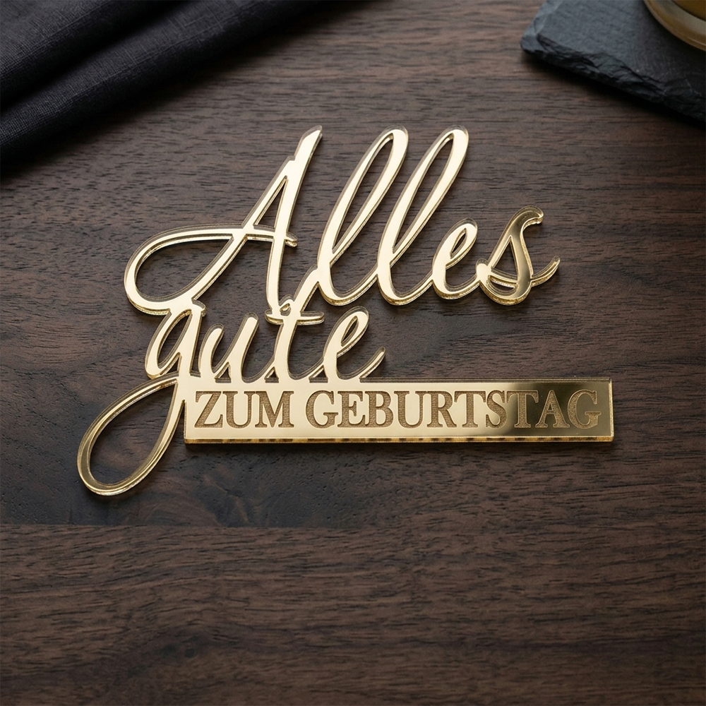 Cake Topper – Alles Gute zum Geburtstag