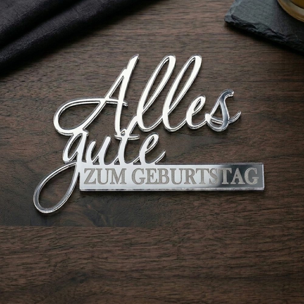 Cake Topper – Alles Gute zum Geburtstag