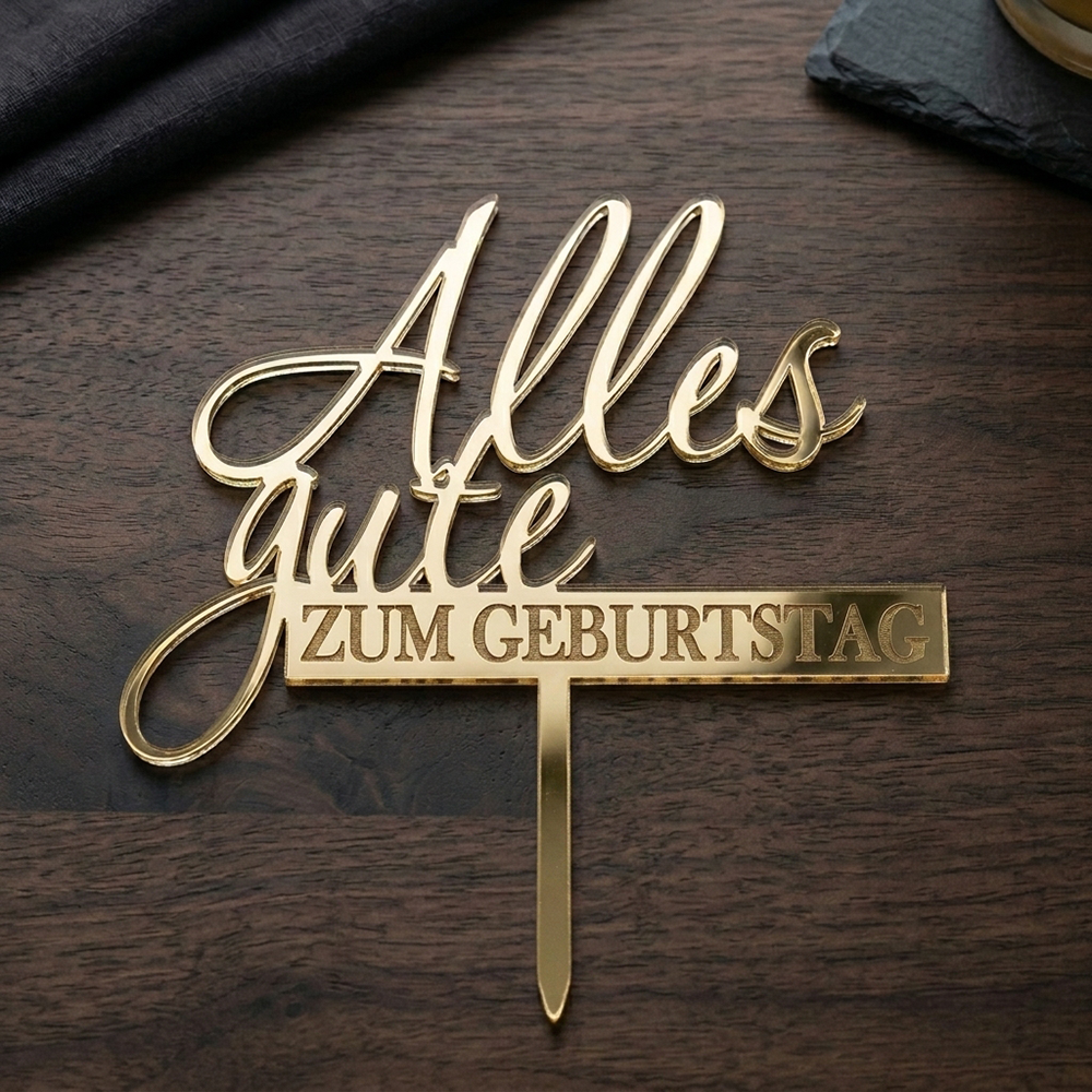 Cake Topper – Alles Gute zum Geburtstag