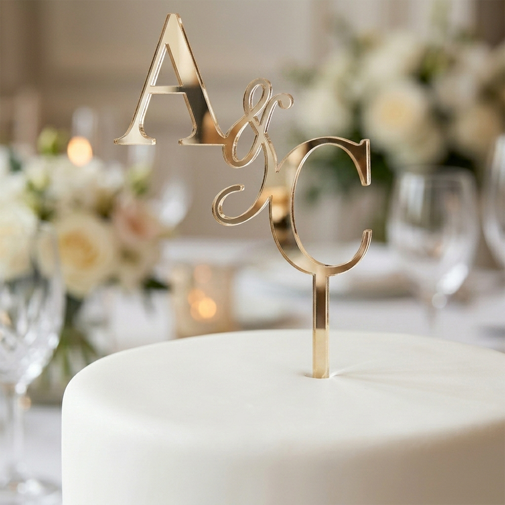 Cake Topper – Personalisierte Initialen