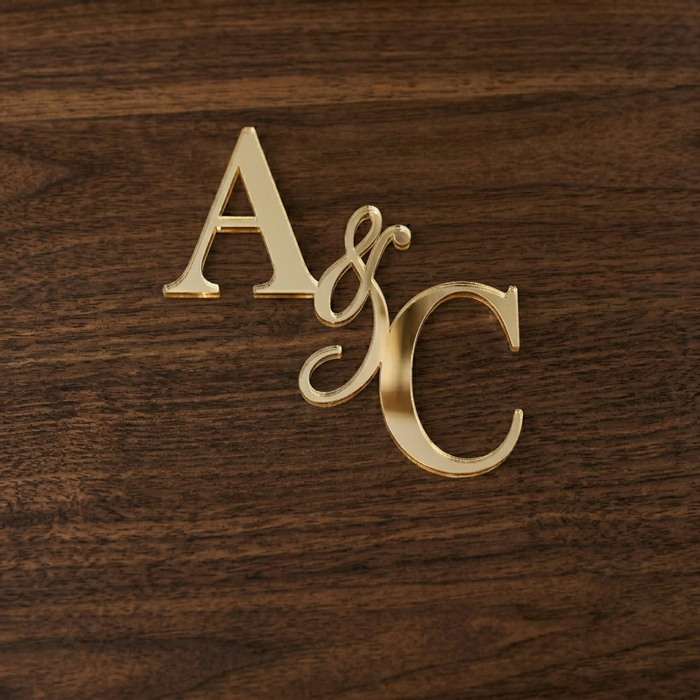 Cake Topper – Personalisierte Initialen