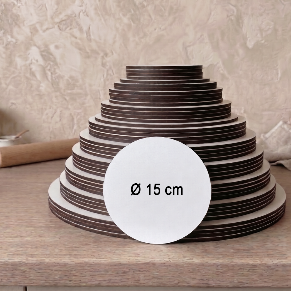 Runde Dekoplatten aus HDF/MDF, 3 mm – 5 Stück