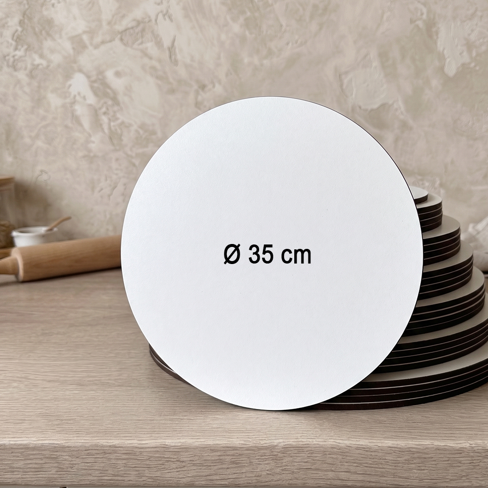 Runde Dekoplatten aus HDF/MDF, 3 mm – 5 Stück