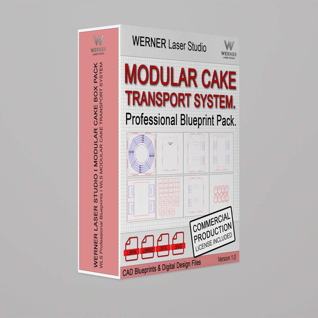 Professional Modular Cake Transport System | Commercial Production License Included