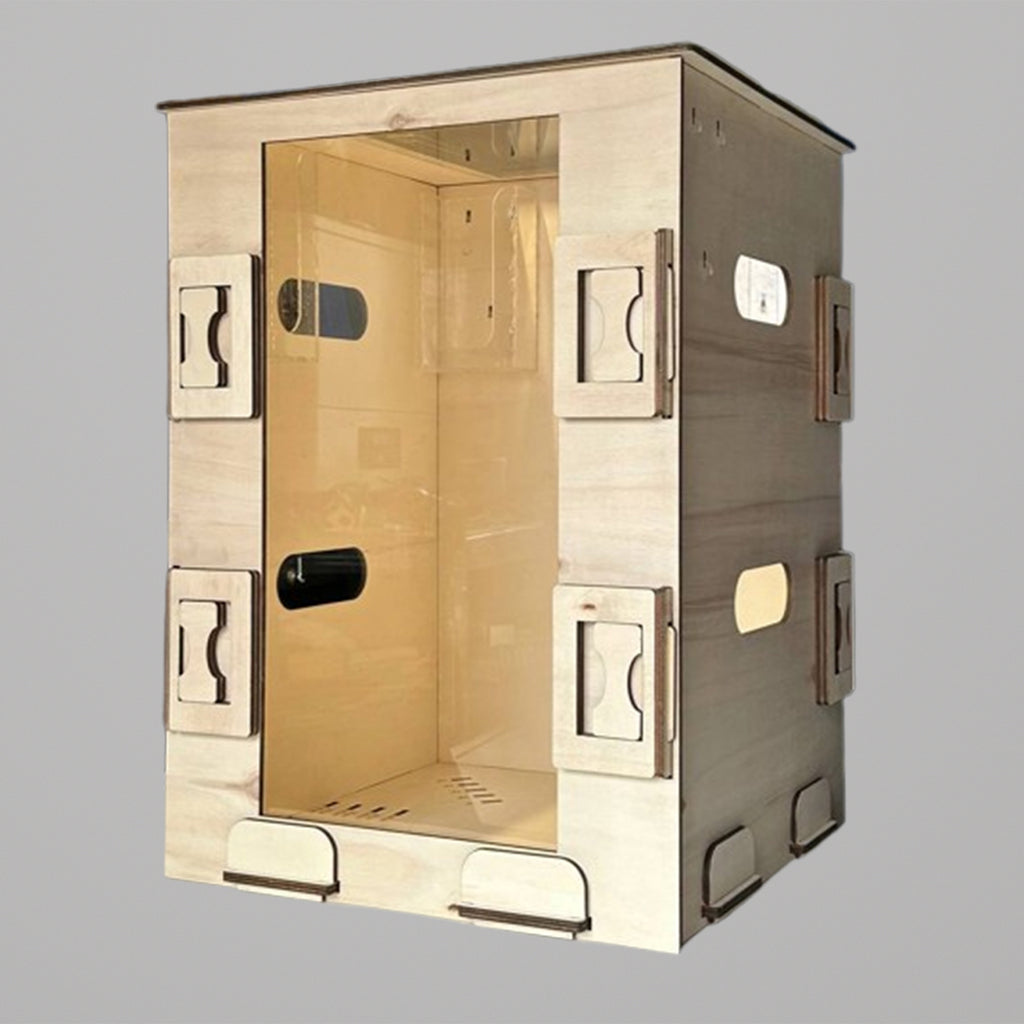 Profi Transportbox für Hochzeitstorten & Etagentorten (Holz/Acryl)